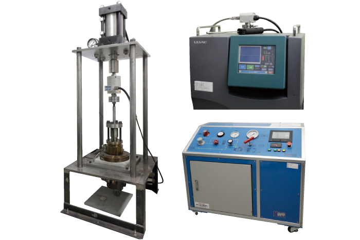 Test equipment for high pressure valve & high pressure gas booster